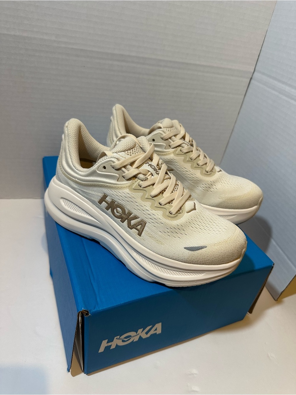 Hoka Women's Neutral Cream/Beige Running Sneakers